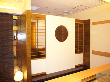 寿司屋改装施工事例入り口